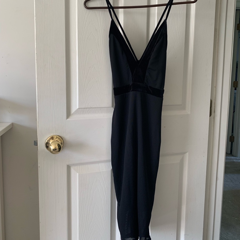 Privy Black mesh dress